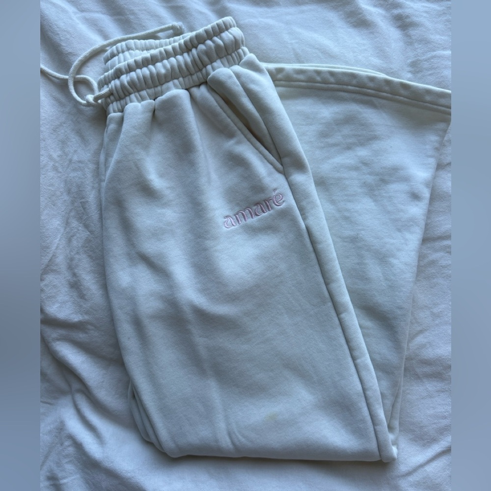 Amaré/amare cream COZY Bottoms sweatpants, size M